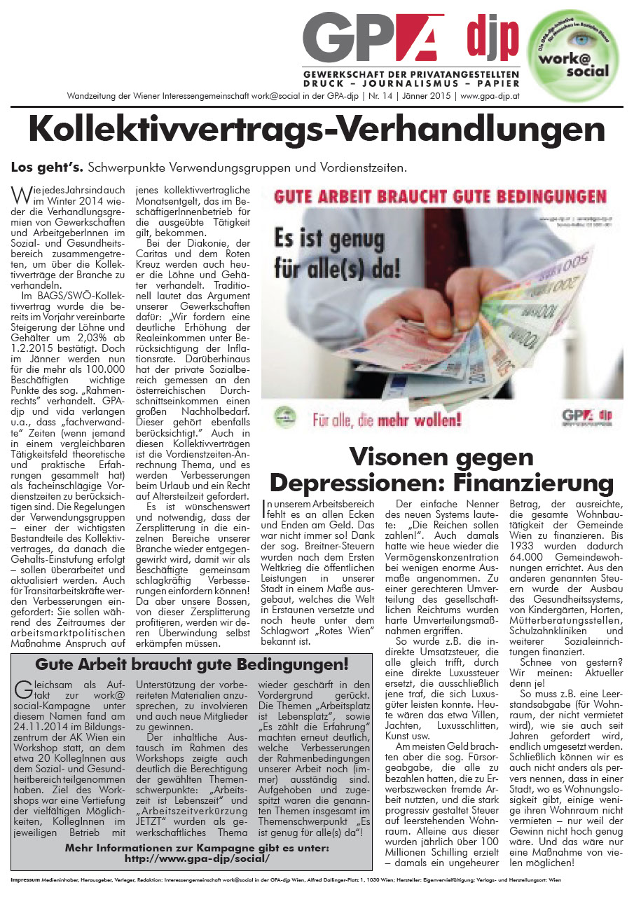 Wandzeitung work@social 14